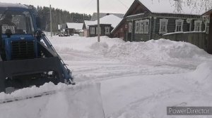 МТЗ-82 на очередной уборке снега