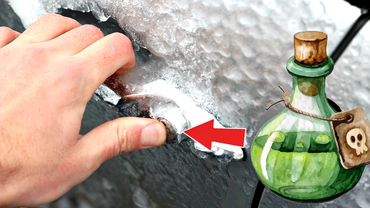 Облейте машину этим и она оттаем в миг! Секреты быстрой очистки автомобиля от снега и льда! смотреть онлайн