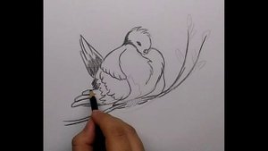 Как нарисовать снегиря \\ нарисовать птицу // снегирь на ветке