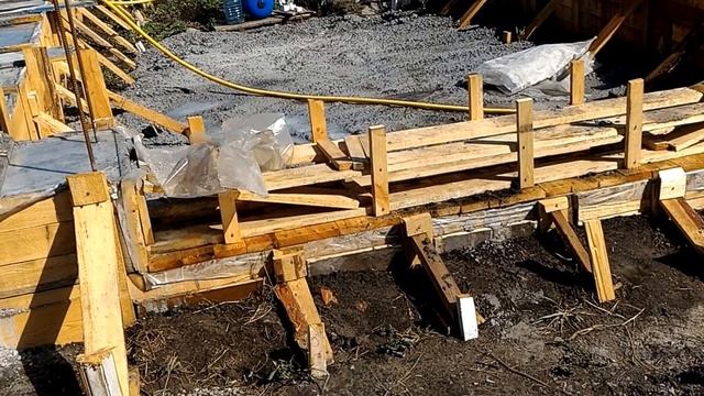 дом нашей мечты фундамент этапы строительства Опилкобетон