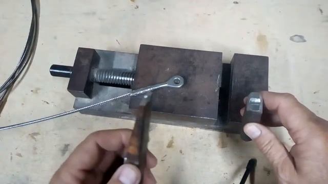 Запрессовка наконечника на трос без пресса и матрицы. смотреть онлайн