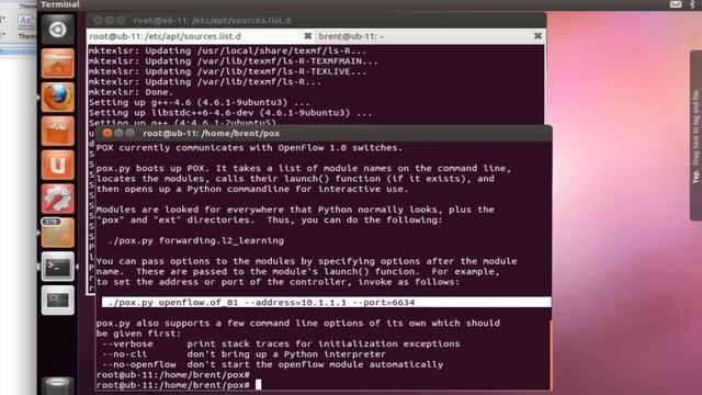POX OpenFlow Controller Installation смотреть онлайн