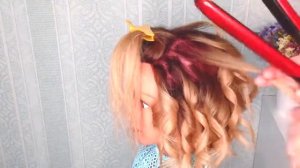 ⭐Локоны утюжком на короткие волосы ⭐