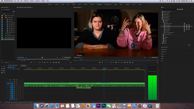 Работа со звуком с четырех петличек (Premiere pro multicamera) смотреть онлайн