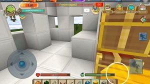 Я играю в скай блок блокмен го! И у меня полный титан броня и Рога санты[blockman go sky block??!]