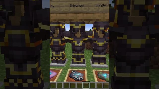 All the Templates for Armour Trim in Minecraft 1.20 #shorts смотреть онлайн