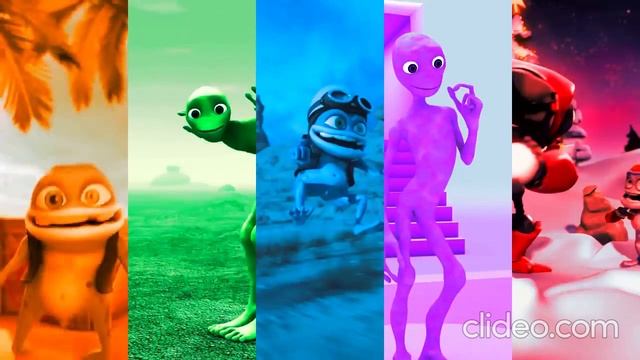 COLOR DANCE CHALLENGE DAME TU COSITA vs All Crazy Frog vs El Taiger Me Kemaste Alien Green El Chomb смотреть онлайн