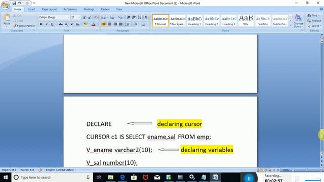 Cursors in PL/SQL|Introduction to PL/SQL cursor.