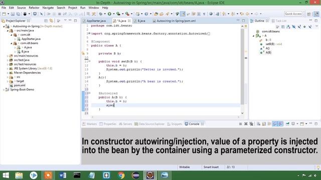Spring Boot Tutorial  05 - Autowiring In Spring