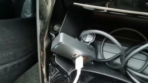 Baseus CCBX-120C2 Share Together multi-port Car Fast Charger Hands-On @ New Peugeot 208