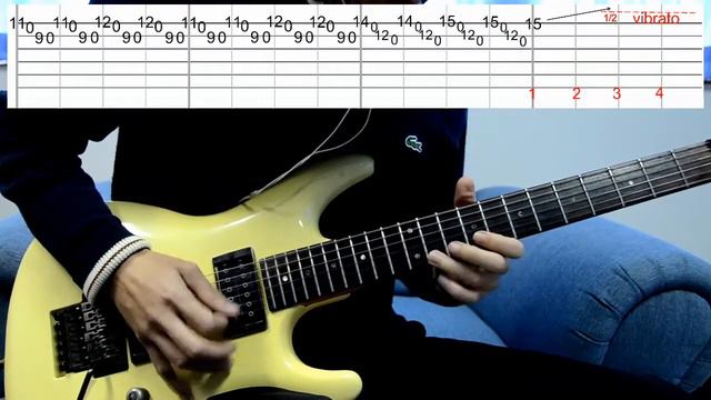 How to play #2 (solo) Nineteen Eighty - Joe Satriani смотреть онлайн