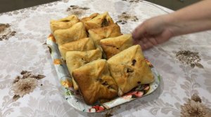 Когда вам лень возится с тестом Конвертики из Слоеного теста с фаршем