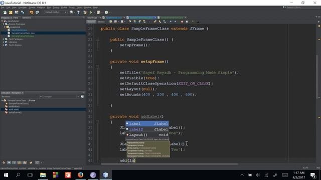 JAVA Swing Bangla Tutorial 4 - JLabel - বাংলা