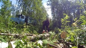 Отпуск с пользой. Готовим дрова с помощью ГАЗ 53