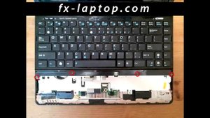 Disassembly Asus Eee PC 1215B - replacement, clean, take apart, keyboard, screen, battery