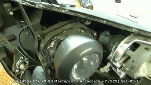 Mercedes W221 ремонт фар, потеют фары, черные матовые фары  Переделки