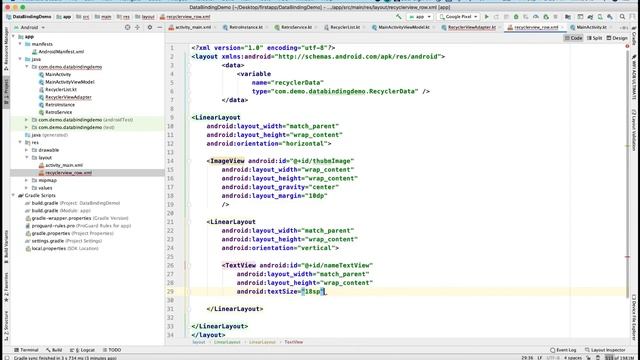 Android Data Binding with ViewModel LiveData, Retrofit, Recyclerview, Glide - Kotlin Tutorial смотреть онлайн