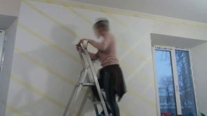 КАК ОРИГИНАЛЬНО ПОКРАСИТЬ СТЕНУ В ГОСТИНОЙ.  Красим стену под тв