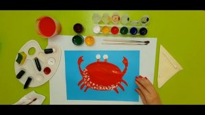 Обучающее видео "Веселый краб" (рисование) для детей дошкольного возраста