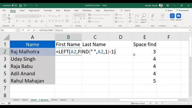 Excel Text Function (Hindi) | Extract First Name, Middle Name, Last Name | MS Excel 2010, 2013, 201 смотреть онлайн