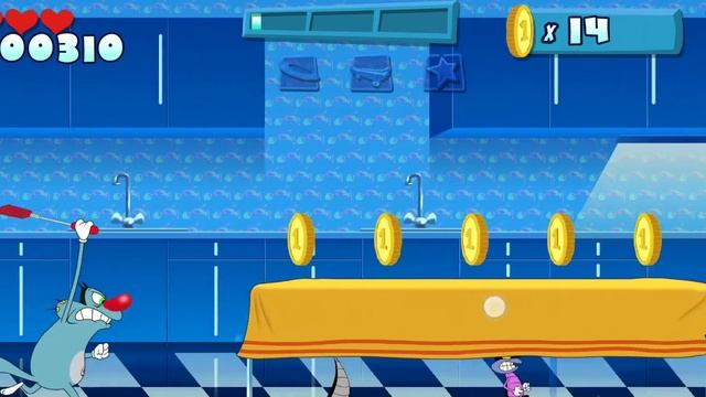 Oggy and the cockroaches игра смотреть онлайн
