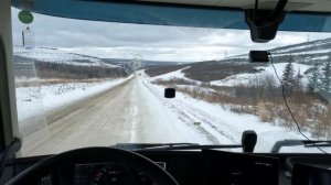 Пришла зима. Якутия перевал Тит.Засада в неожиданном месте. VOLVO FH 540