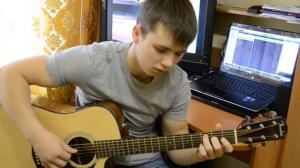 Технология - Странные танцы (Acoustic guitar cover) Fingerstyle