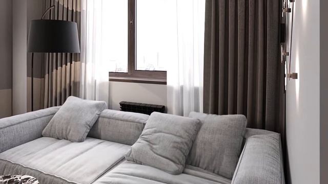 Интерьер квартиры в современной стилистике в ЖК Звездный в Ростове-на-Дону смотреть онлайн