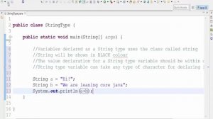 String Types In JAVA | Java Programming Tutorial | JAVA Online Training Course | H2k Infosys