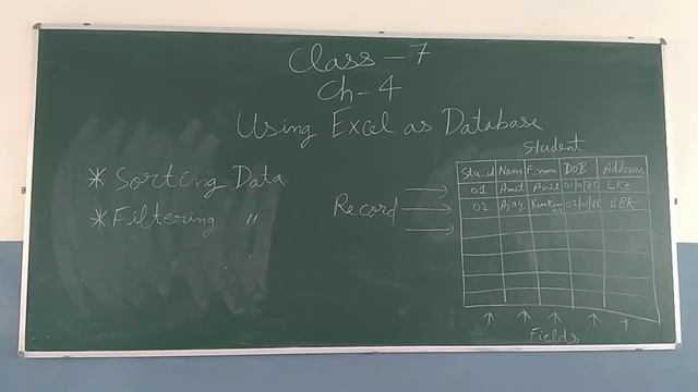 Class 7 Using excel as database Part 1 смотреть онлайн