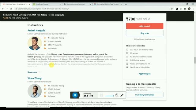 Best REACT DEVELOPER COURSE | Best REACT COURSE ON UDEMY | 2020
