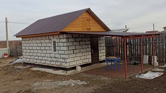 Баня своими руками из газобетона за 100 тысяч рублей