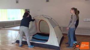 Мастер-класс "Установка туристической палатки"