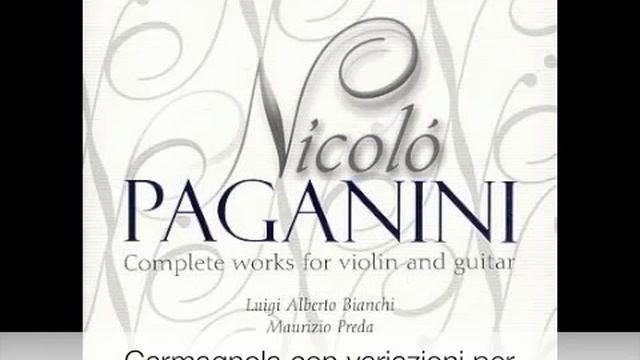 Paganini - Complete works for violin and guitar CD 9-9 (Centone di sonate-9)