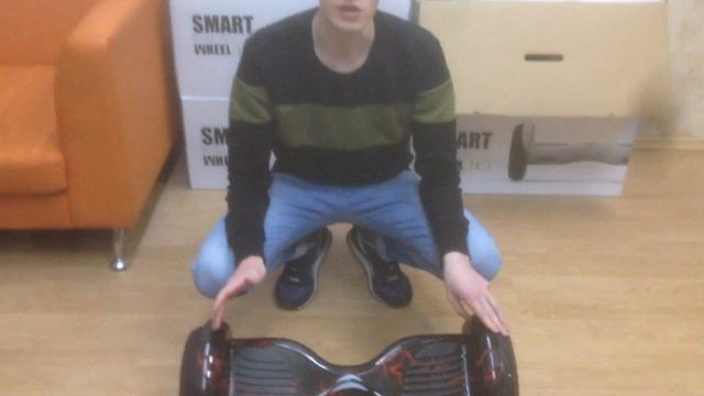 Гироскутер Smart Balance Suv 10.5 APP + самобаланс. Цвет "Красная молния". Премиум гироскутер смотреть онлайн