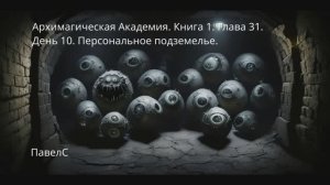 АудиоКнига. Архимагическая Академия. Книга 1. Глава 31. День 10. Персональное подземелье.