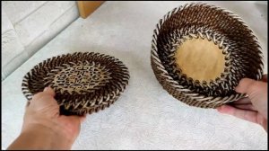 Плетёная шкатулка с крышкой