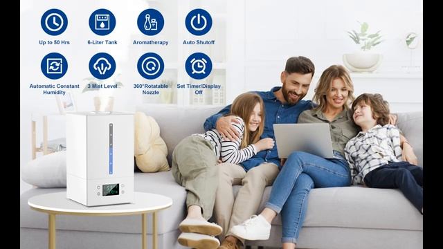 TADLIATIV 6L Humidifiers for Bedroom Large Room смотреть онлайн