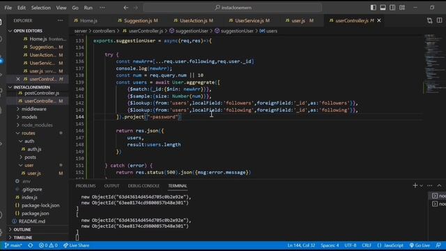 Instagram Clone Using MERN Stack | Manage User Suggestion State | #37 смотреть онлайн