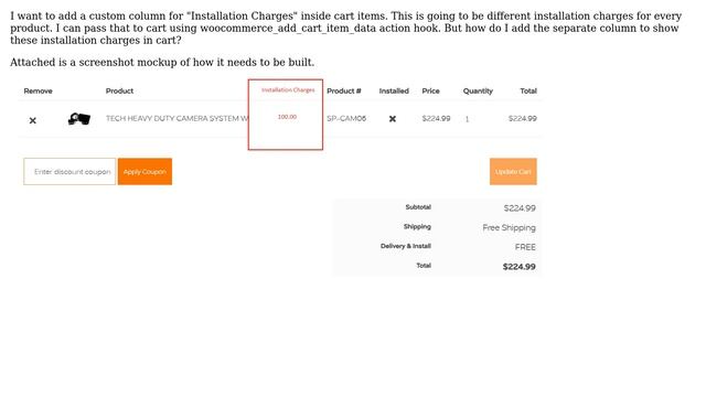 Wordpress: How do I add custom column to woocommerce cart? смотреть онлайн