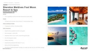 Marriott Bonvoy – Maldives Resorts