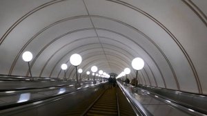Самый длинный эскалатор (метро Парк Победы) | Прогулки по центру Москвы