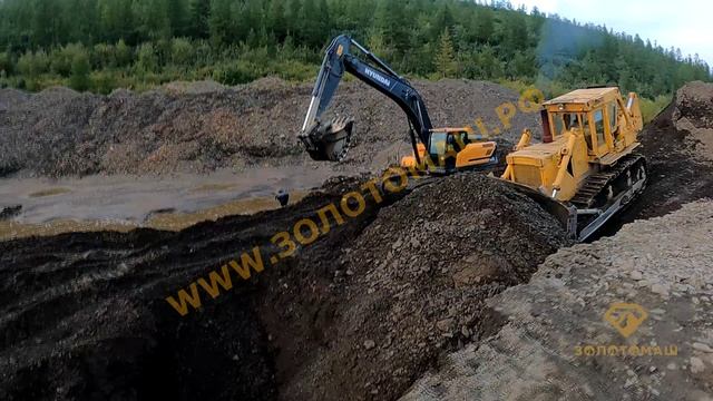 Опробование песков. Доводка золота лотком. Месторождение золота в Магадане. Добыча золота в Магадане