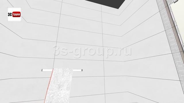 Плитка «Безана» Керама Марацци в интерьере | 3D-вариант раскладки в ванной
