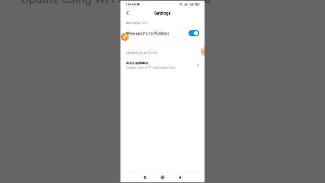 Mobile apps update when internet connection on redmi note 8