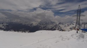 Кавказ день 3-й. Гора Эльбрус станция Гарабаши. Вид на ледник Семёрка.