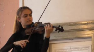 Полина Нужная. Н. Паганини каприс 16; И. С. Бах Сицилиана и престо