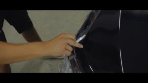 Покрытие бампера и фар на Toyota Camry бронепленкой