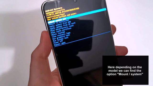 Meaning mount system Android ❓