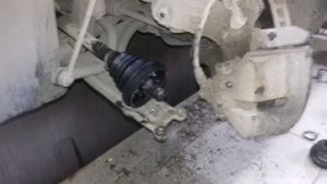 VW Passat B6 замена наружного шруса (шаровой) ч.2